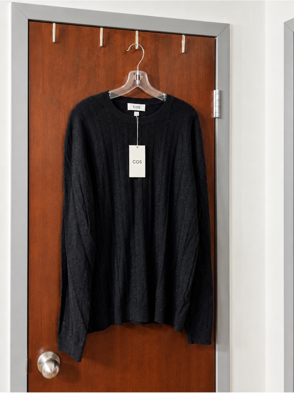 COS Black Men's Crewneck Sweater